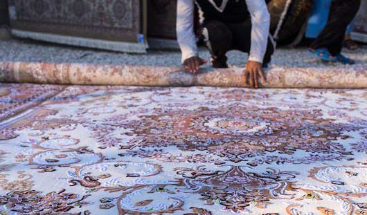 روش اصولی لول کردن قالی در قالیشویی آزادشهر مشهد  