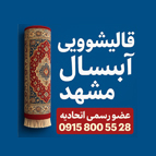لوگوی قالیشویی آبسال در آزادشهر مشهد 